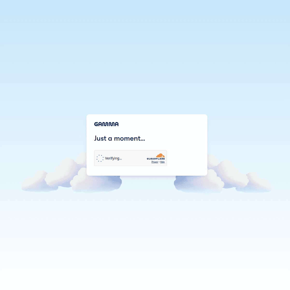 Gamma official website screenshot